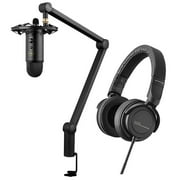 Blue Yeticaster Studio Podcasting Microphone+Beyerdynamic DT 240 Headphones+Boom