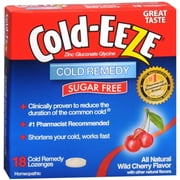 COLD-EEZE Lozenges Natural Wild Cherry Sugar Free 18 Each (Pack of 3)