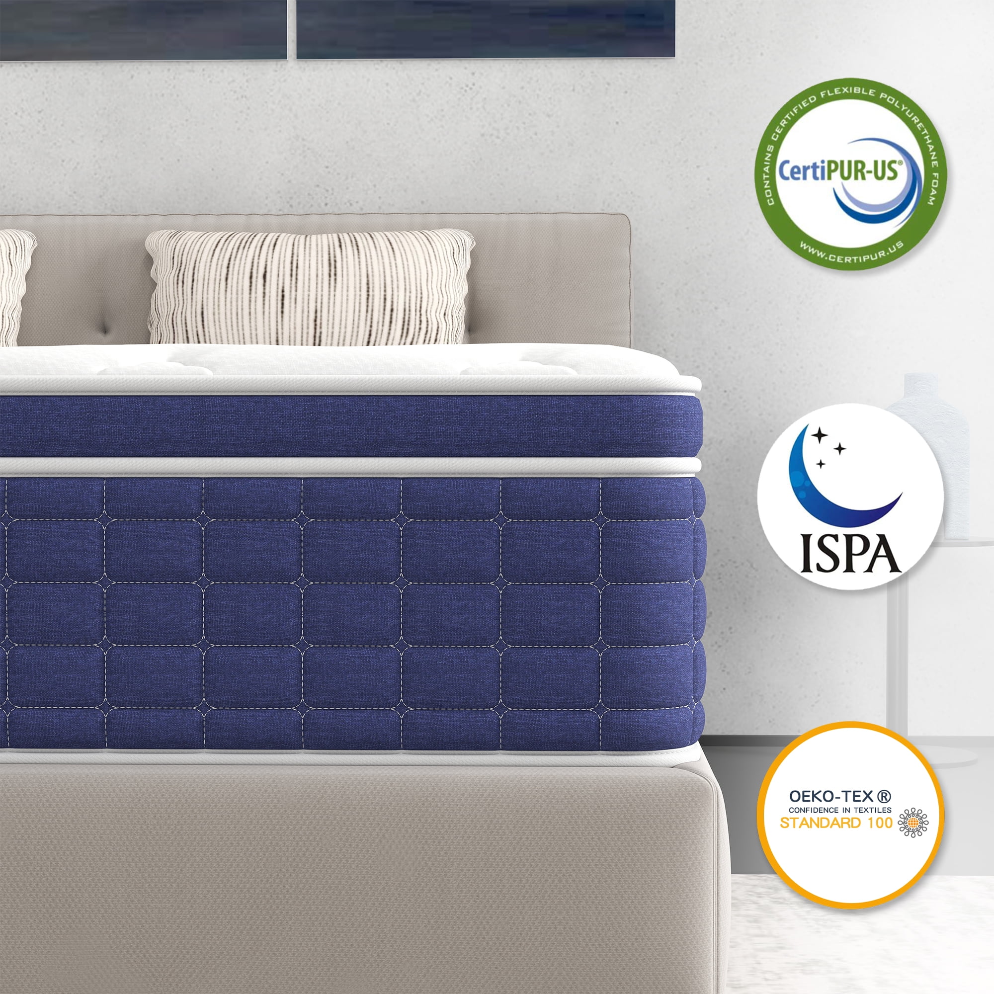 12 inch King Mattress,Hybrid Mattresses Medium Firm in a Box