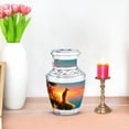 thumbnail image 7 of JAGASY Cat Memorial Urn for Ashes for Mother, Teal Blue Small Urns for Human Ashes Keepsake, Ocean Sunset Grassy Cliff & Yellow Blue Sky Decorative Urns for Couple, Mini Urn for Father, (3 Inch), 7 of 7