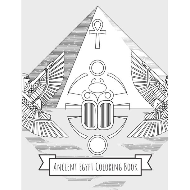 Download Ancient Egypt Coloring Book Gifts For Kids 4 8 Girls Or Adult Relaxation Stress Relief Police Officer Lover Birthday Coloring Book A Walmart Com Walmart Com