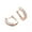 Rose Gold, variant on Pave 1.2mm Round Moissanite Hoop Earrings Women Sterling Silver GRA Certificate