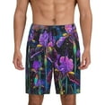 thumbnail image 1 of Fotbe Starry Night Iris Field Pantalones Cortos de Pijama para Hombre, Ropa de Dormir, Pantalones de Pijama Cortos para Hombre-3X-Large, 1 of 6