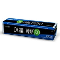 Darnel Pro 24" x 2000' Plastic Food Wrap. Professional High Clarity Food Grade Film with Slide Cutter for Ease of Use. For Use at Home or Commercial Foodservice Establishments.