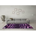 thumbnail image 3 of Ahgly Company Indoor Rectangle Abstract Purple Contemporary Area Rugs, 4' x 6', 3 of 4