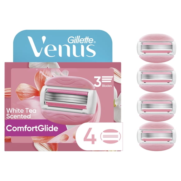 Gillette Venus ComfortGlide White Tea Women's Razor Blades - 4 Refills