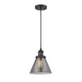thumbnail image 3 of Innovations Lighting 201C-BK-G42 Large Cone-1 Light Mini Pendant in Industrial Style-8 Inches Wide by 10 Inches High   Matte Black Finish with Clear Glass, 3 of 6