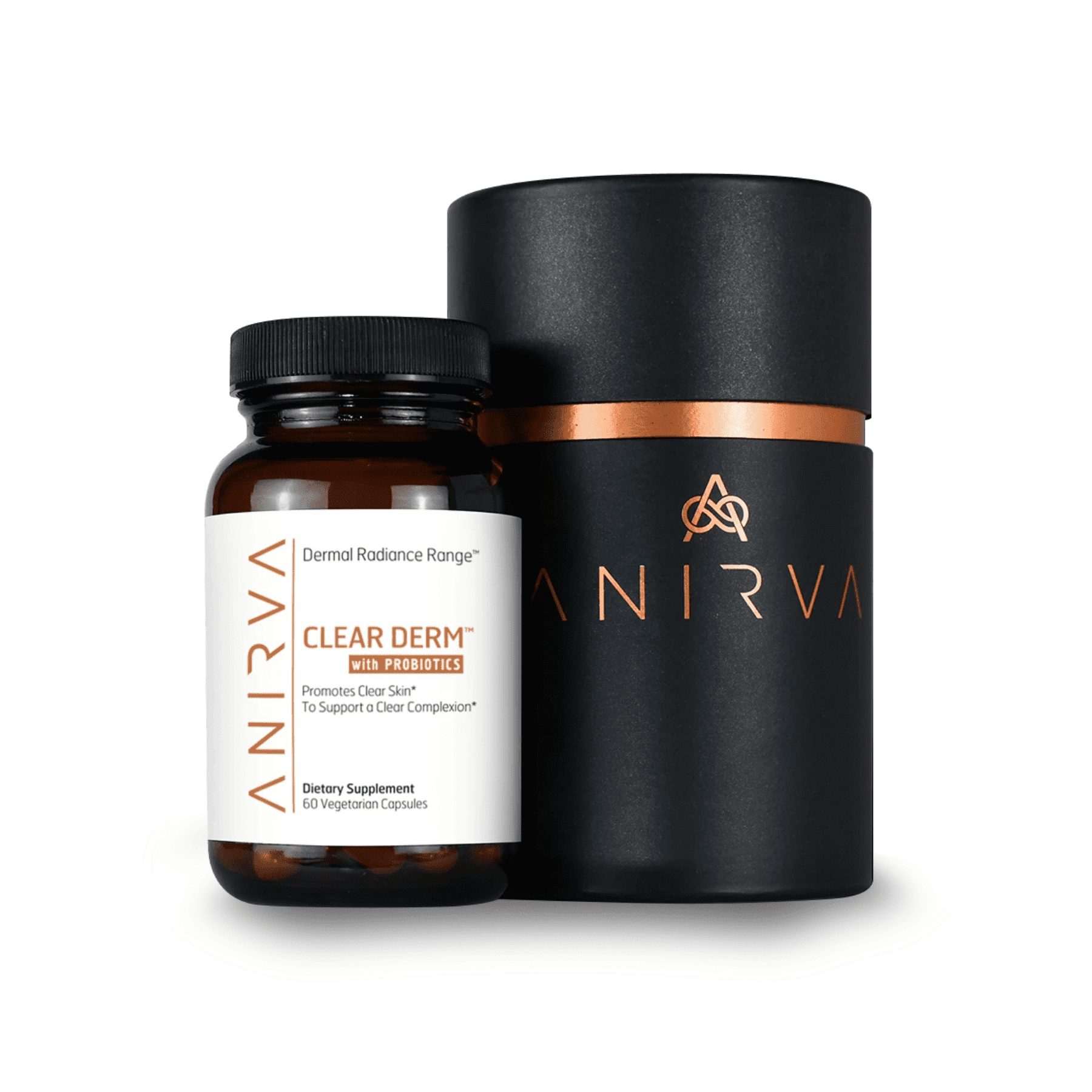 Clear Derm with Probiotics by Anirva Acne Pills with Zinc, Acne Pill