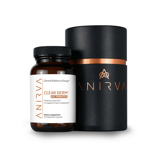 Clear Derm with Probiotics by Anirva Acne Pills with Zinc, Acne Pill