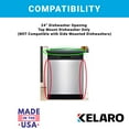 Kelaro EZ Dishwasher Mounting Bracket Kit for Granite and Quartz Countertops (5 Pack) W10426979
