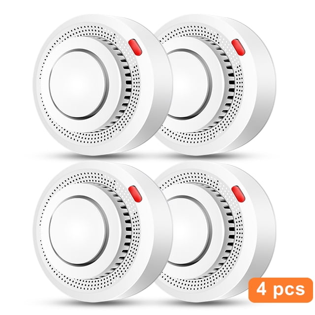 Tuya Sensor de humo inteligente con WiFi, Detector de humo de protección contra incendios, sistema de seguridad de sonido de 85dB, bomberos, Control por aplicación Smartlife