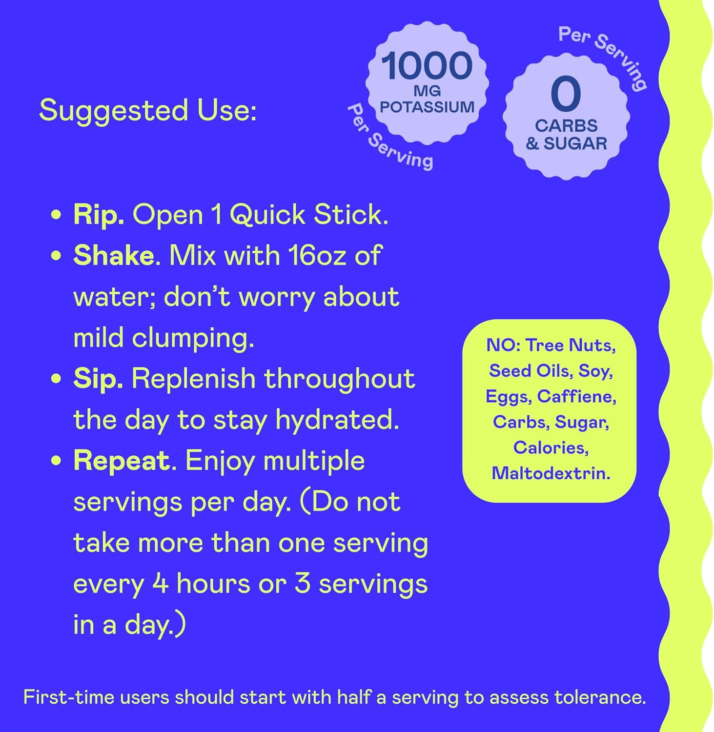 Keto & Performance | K1000 Electrolytes Quick Sticks | Lemonade