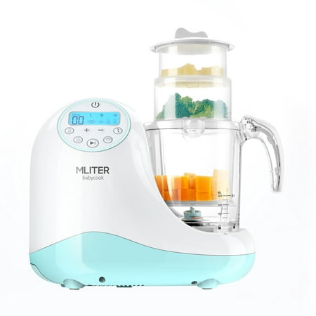 Mliter Babycook 5 in 1 Baby Food Processor, Steam Cooker, With Blending, Mixing & Chopping, Sterilizing and Warming & Reheating Function, Make Organic Food for Infants and Toddlers, Includes 3