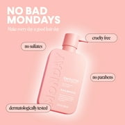 MONDAY Haircare SMOOTH Shampoo Smooths Softens Curly Wavy Hair, Wheat Protein, Avocado Oil, 3 fl oz