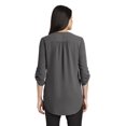 thumbnail image 2 of Port Authority Ladies 3/4-Sleeve Tunic Blouse. LW701 - XL Sterling Grey, 2 of 5