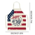 thumbnail image 3 of Rustic USA Flag Vintage American Patriotic US Flags Apron, Clearance, Bib Apron with Adjustable Neck for Men Women, Suitable for Home Kitchen Cooking Waitress Chef Grill Bistro Baking BBQ(N) Apron, 3 of 7