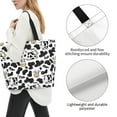 thumbnail image 3 of Cauagu Cow Print Women Large Capacity Tote Bag - Casual Shoulder Bag Fashion Handbag Shopping Bag Daily Bag Hobo Bags for Travel Work and Shopping, 3 of 8