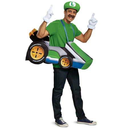 Super Mario Bros. Luigi Kart Adult Halloween Costume
