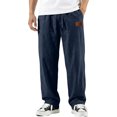 thumbnail image 2 of GrmtClth Men's Linen Blend Casual Pants Loose Straight Leg Drawstring Waist Lightweight Summer Beach Trousers for Daily Wear Navy 3XL, 2 of 4