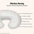thumbnail image 3 of Dream On Me Beeboo Nursing Pillow and Positioner, Breastfeeding and Bottlefeeding Pillow, Removable and Washable Pillow Cover, Soft and Breathable Fabric in Blue, 3 of 7
