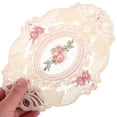 thumbnail image 5 of 2 Pcs Spot Decoration Lace Placemat 23.00X16.00X0.10CM Beige, 5 of 8