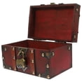 thumbnail image 2 of SHISUYAN Large Capacity Jewelry Box Vintage Decorative Box Jewelry Storing Organizer with Lock, 2 of 9