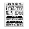 thumbnail image 2 of Bathroom Canvas Wall Art Rustic Funny Toilet Rules Prints Signs Framed Wood Background Bath Room HD Picture Artwork Home Decor, 2 of 3