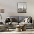 thumbnail image 2 of Stupell Industries Soft Vintage Coastal Boat Gray Framed Floater Canvas Wall Art, design by Riley B, 31 x 25, 2 of 9