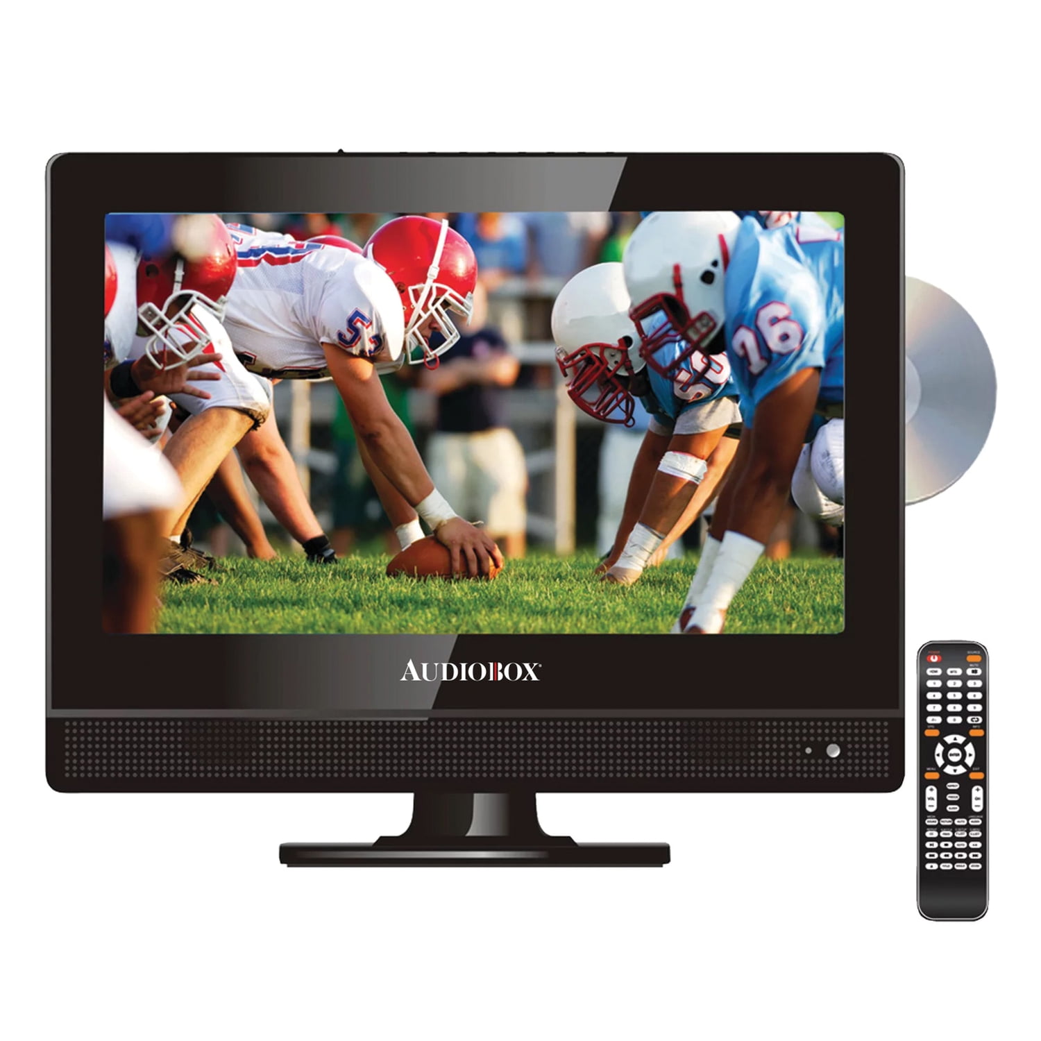 Audiobox 13-In. 1366 x 768 HD Widescreen Portable TV/DVD Combo with Remote and Car Charger, TV-13D Audiobox 13-In. 1366 x 768 HD Widescreen Portable TV/DVD Combo with Remote and Car Charger, TV-13D