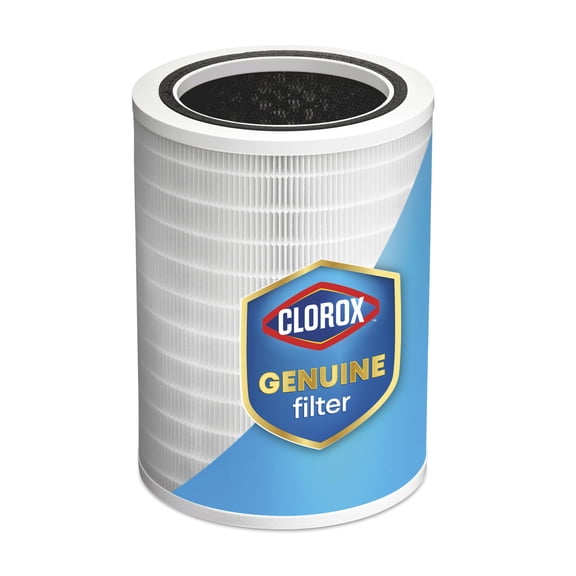 Clorox Large Room Air Purifier Replacement Filter, True HEPA Filtration, Compatible with Air Purifier Model 11010, up to 1,500 Sq. Ft. Capacity, (12010)