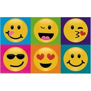 6 Summer Camp Stationery Postcards for Kids,3 Each Design (Color Block Emoji)
