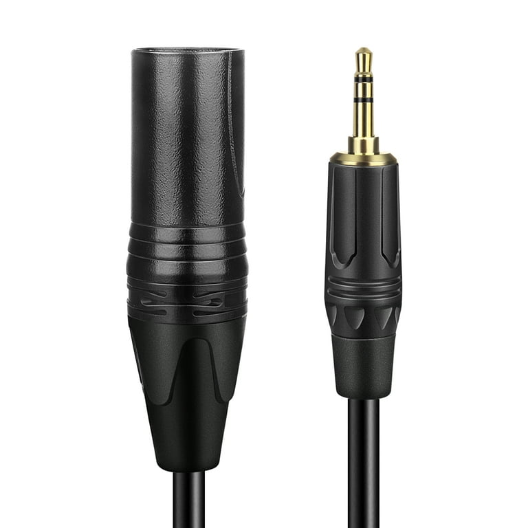 CableCreation 3.5mm to XLR Cable 10FT, 3.5mm Male to XLR Male Microphone  Cable, XLR to 3.5mm Cable Compatible with iPhone, iPod, Tablet, Laptop