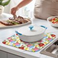 thumbnail image 2 of Pioneer Flower Floral Print Pattern Kitchen Dish Drying Mat 1 Pack, Ultra Absorbent Microfiber Drainer Mat, 16"x18", 2 of 6
