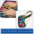 thumbnail image 3 of Graffiti Soft Comfortable Furry Printed Car Armrest Mat Pad Cover Accessories 12.5x8.2 Inch, 3 of 6