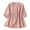 Pink, variant on WAGUTH Women's Cotton Linen Half Sleeve Blouses Embroidered Stand Collar Button Down Shirt Casual Loose Fit Summer Tops,Pink,M