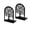 C, variant on A L Shaped Metal Bookends For Shelves Tree Design Decorative Book Stopper For Home Office