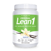Lean1 Fat Burning Meal Replacement Protein Shake, Vanilla flavor, 23 serving tub