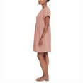 thumbnail image 2 of Briggs Womens V-Neck Linen Blend Dress Size: M, Color: Misty Mauve, 2 of 5