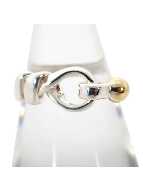 Pre-Owned TIFFANY & Co. 925 750 Hook Eye Ring, Size 9