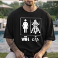 thumbnail image 2 of Funny Biker Wife T-Shirt – Your Wife vs. My Wife Motorcycle Graphic Tee – Valentine’s Day Gift for Biker Lovers, 2 of 5