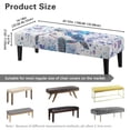 thumbnail image 7 of Whosucclay Turtle Paint Splatter Print Dining Room Bench Covers Dustproof Dining Chair Covers for Living Room, Bedroom, Kitchen, Rectangle Bench Seat Protector Waterproof Bench Slipcover, 7 of 7