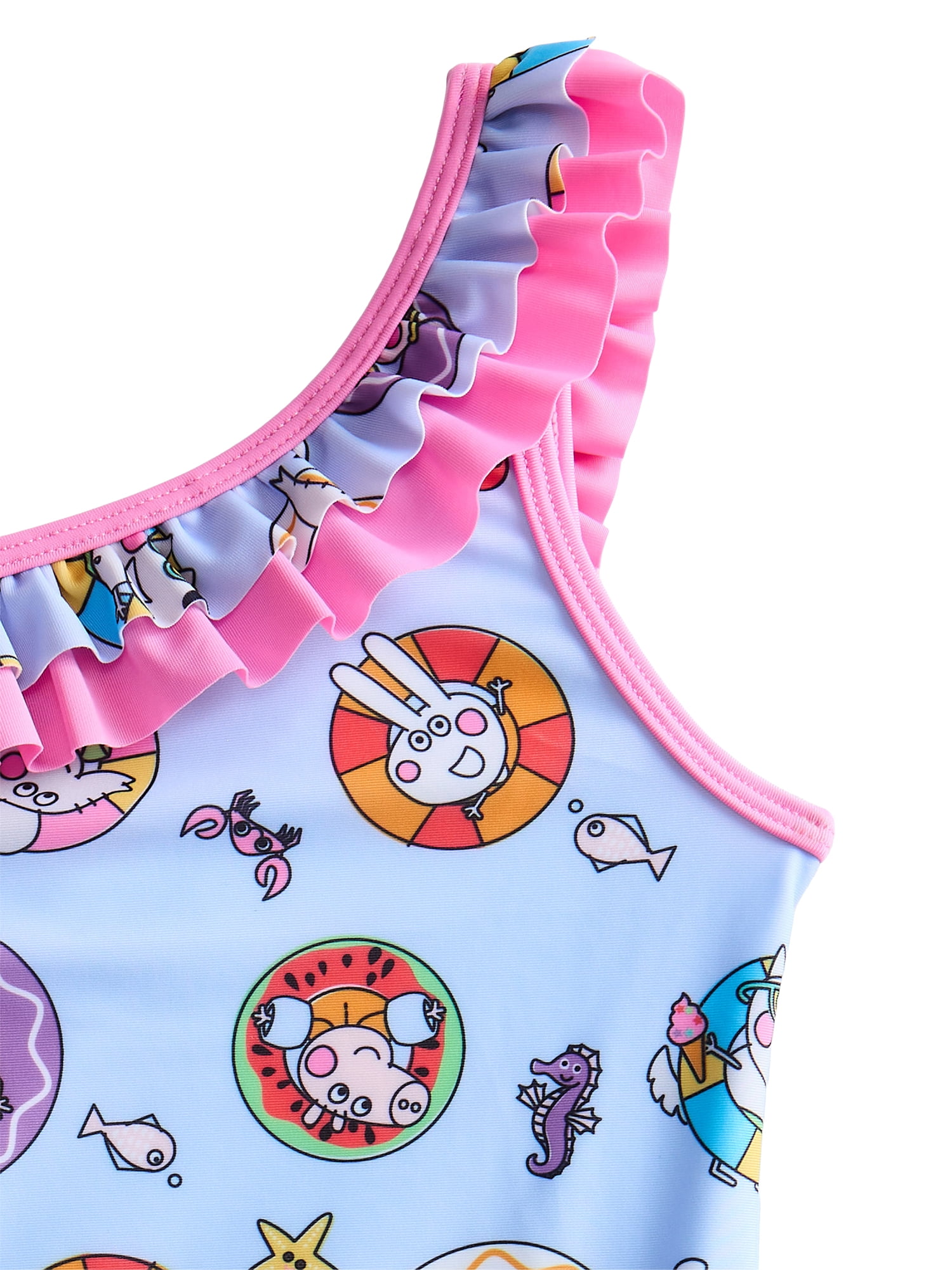 Character Toddler Girl One- Piece Swimsuit, Sizes 12M-5T