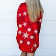 thumbnail image 4 of Camiseta de manga larga para mujer a la moda, cárdigan de Navidad con frente abierto de otoño, prendas de vestir exteriores holgadas, blusa estampada, abrigo, Tops Fridja BV0+4801, 4 of 6