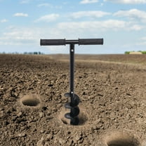 DENEST Hand Post Hole Digger T-shaped Earth Garden Auger Drill with Non-Slip Handle
