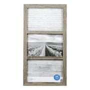Mainstays 3-Opening 4x6 Collage Linear Picture Frame, Rustic