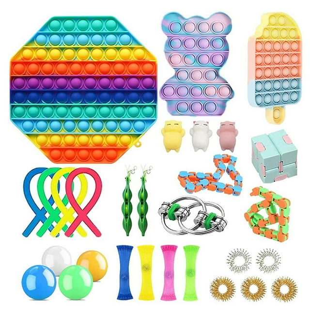 Juguete sensorial Push Bubble Fidget para aliviar el estrés del autismo