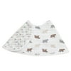 aden + anais 100% Cotton and Muslin Burpy Drool Baby Bib, Bear, 1pk, Boys