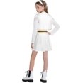 thumbnail image 2 of Guvpev G'irls Popular Singer Stage Costume, 3-Piece Pop Idol Group Cosplay Outfit with Jacket, Top & Skirt for Halloween Cosplay, Birthday Party & Fancy Dress Up, Ages 3-14, 2 of 8