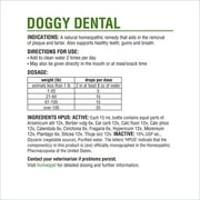 HomeoPet DOGGY DENTAL, Water Additive, Dental Care Support Drops for Dogs, 15 mL