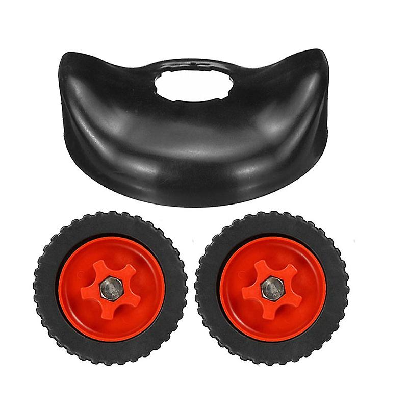 1Set bilateral wheel for electric grass trimmer auxiliary tool